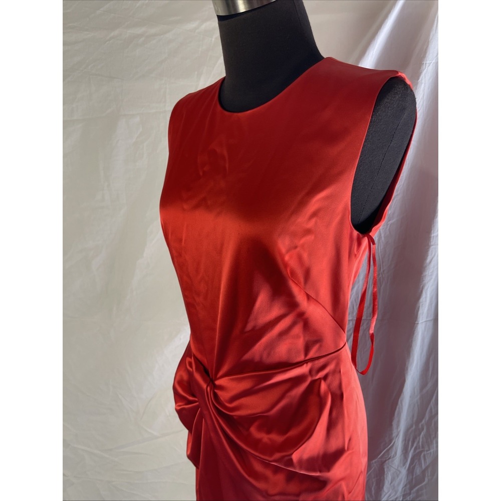 Donna Karan Women Sleeveless Red Dress Size 2 - Picture 3 of 16